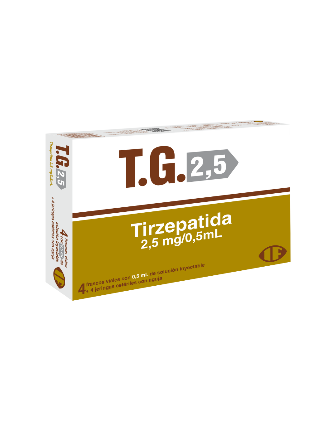 T.G. 2,5 Tirzepatida 2,5 Mg/0,5 mL Solución Inyectable con Jeringa - Cont. 4 Viales