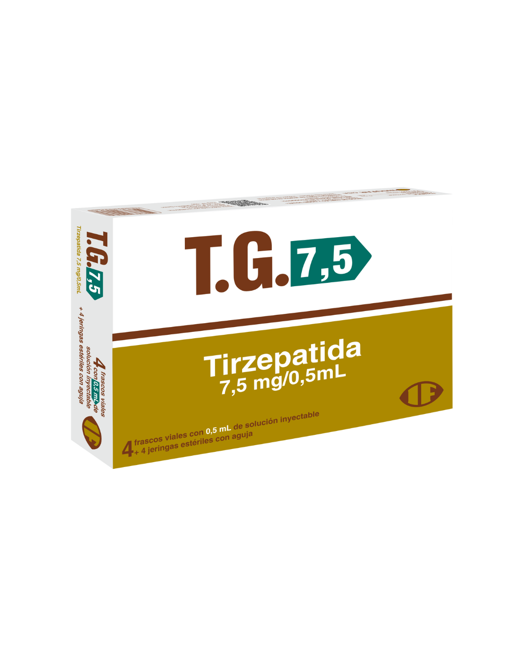 T.G. 7,5 Tirzepatida 7,5 Mg/0,5 mL Solución Inyectable con Jeringa - Cont. 4 Viales