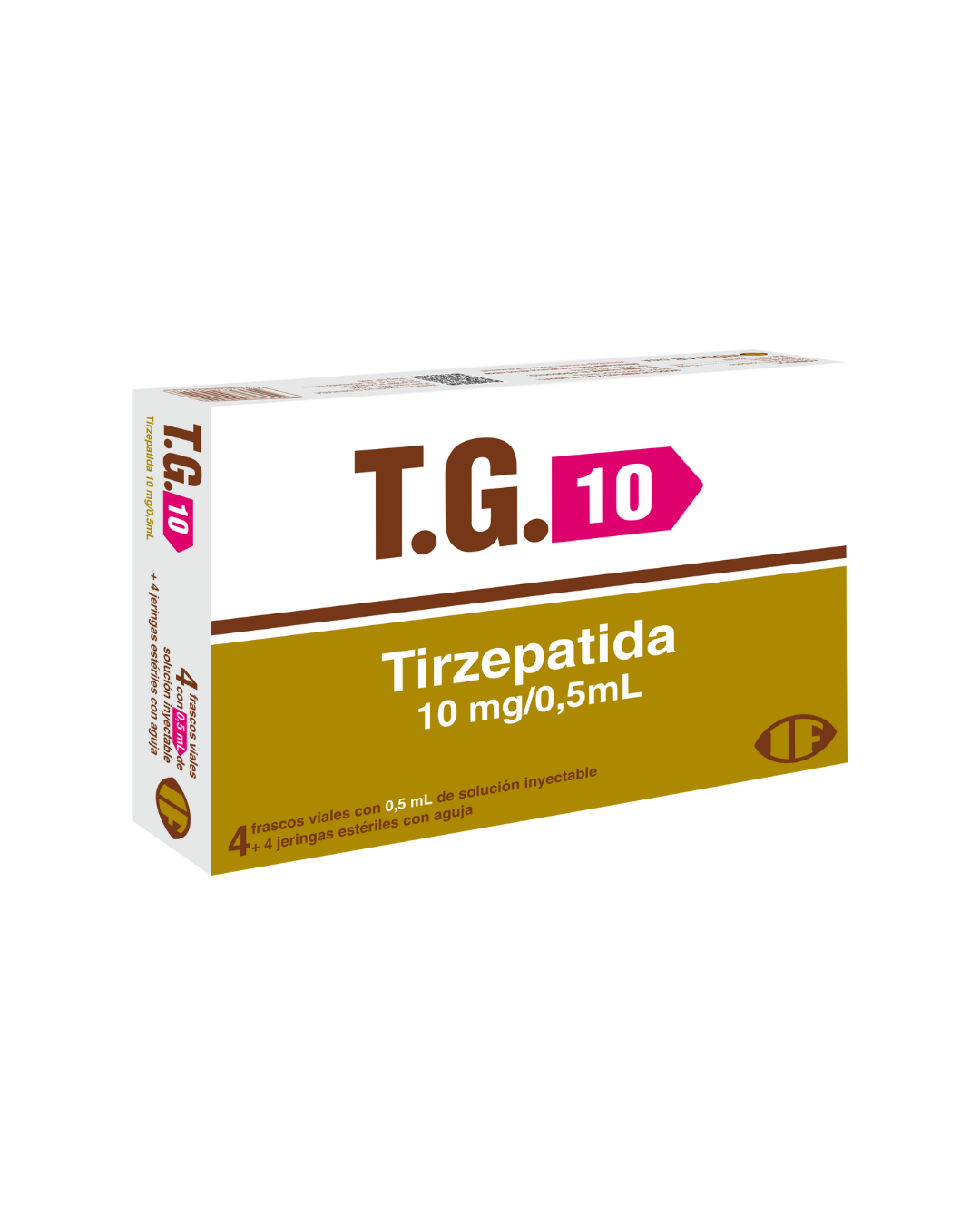 T.G. 10 Tirzepatida 10 Mg/0,5 mL Solución Inyectable con Jeringa - Cont. 4 Viales