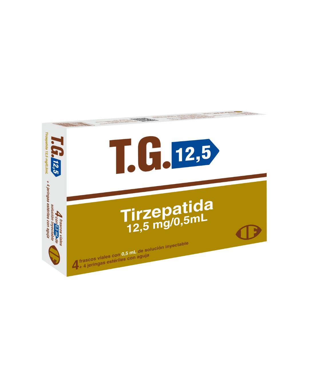 T.G. 12,5 Tirzepatida 12,5 Mg/0,5 mL Solución Inyectable con Jeringa - Cont. 4 Viales