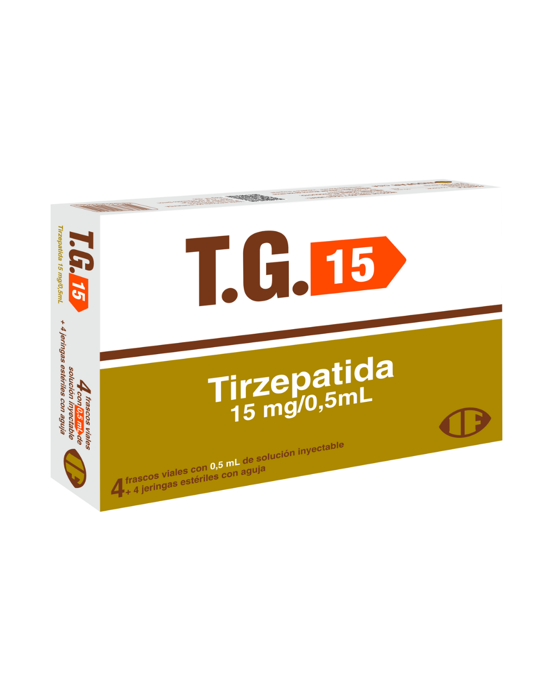 T.G. 15 Tirzepatida 15 Mg/0,5 mL Solución Inyectable con Jeringa - Cont. 4 Viales